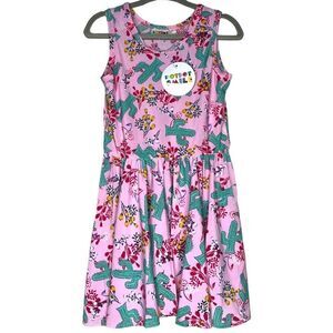 NEW Dot Dot Smile Pink Cactus Floral Tank Dress 2T